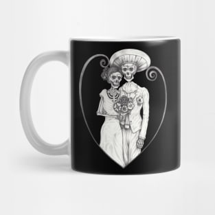 Skeleton lovers couple mexican wedding. Mug